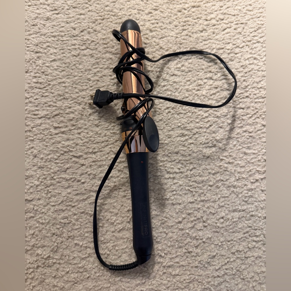 Ceramic Curling Wand - Rose Gold and Black
